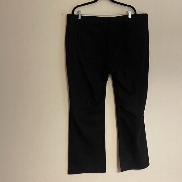 H & M Divided Women Sz XXL Black Denim 5-Pocket Wide Leg Jeans NWT - Picture 5 of 9